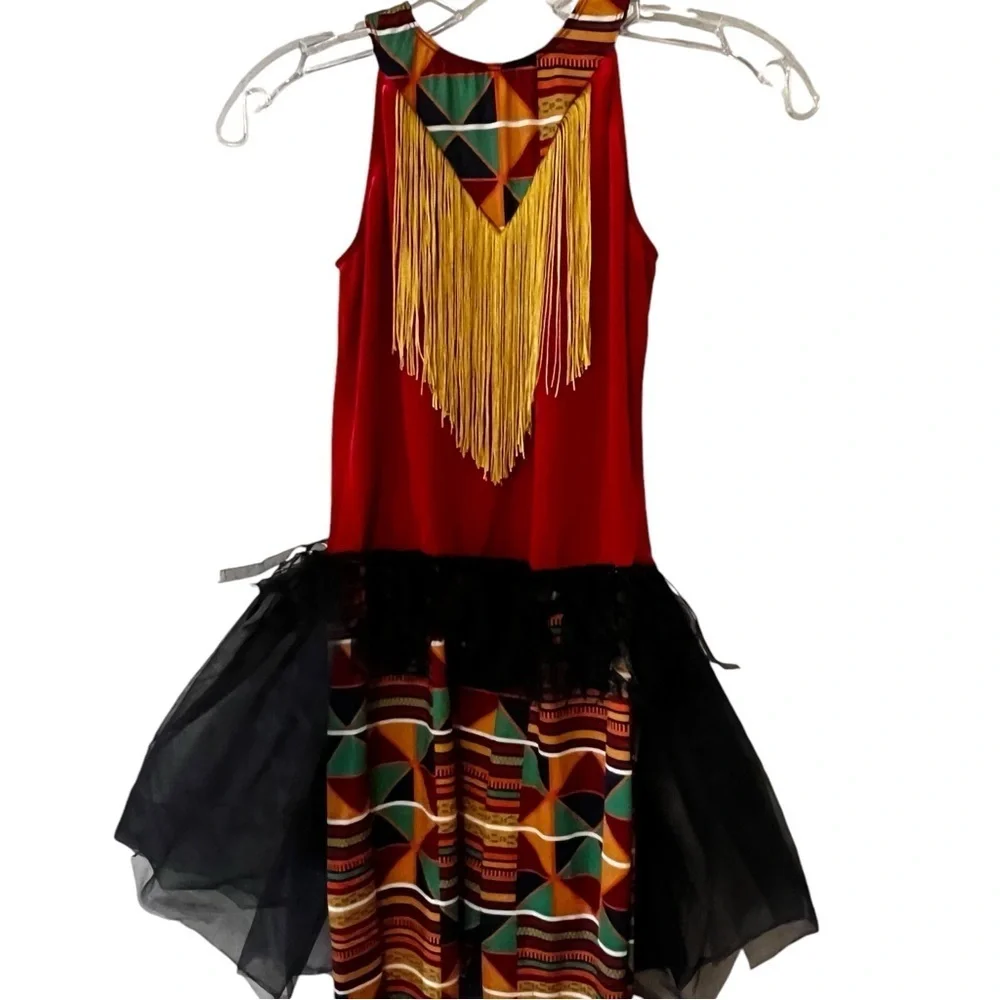 Revolution Dance Wear Jubilation Dance Costume Extra Large Child Safari